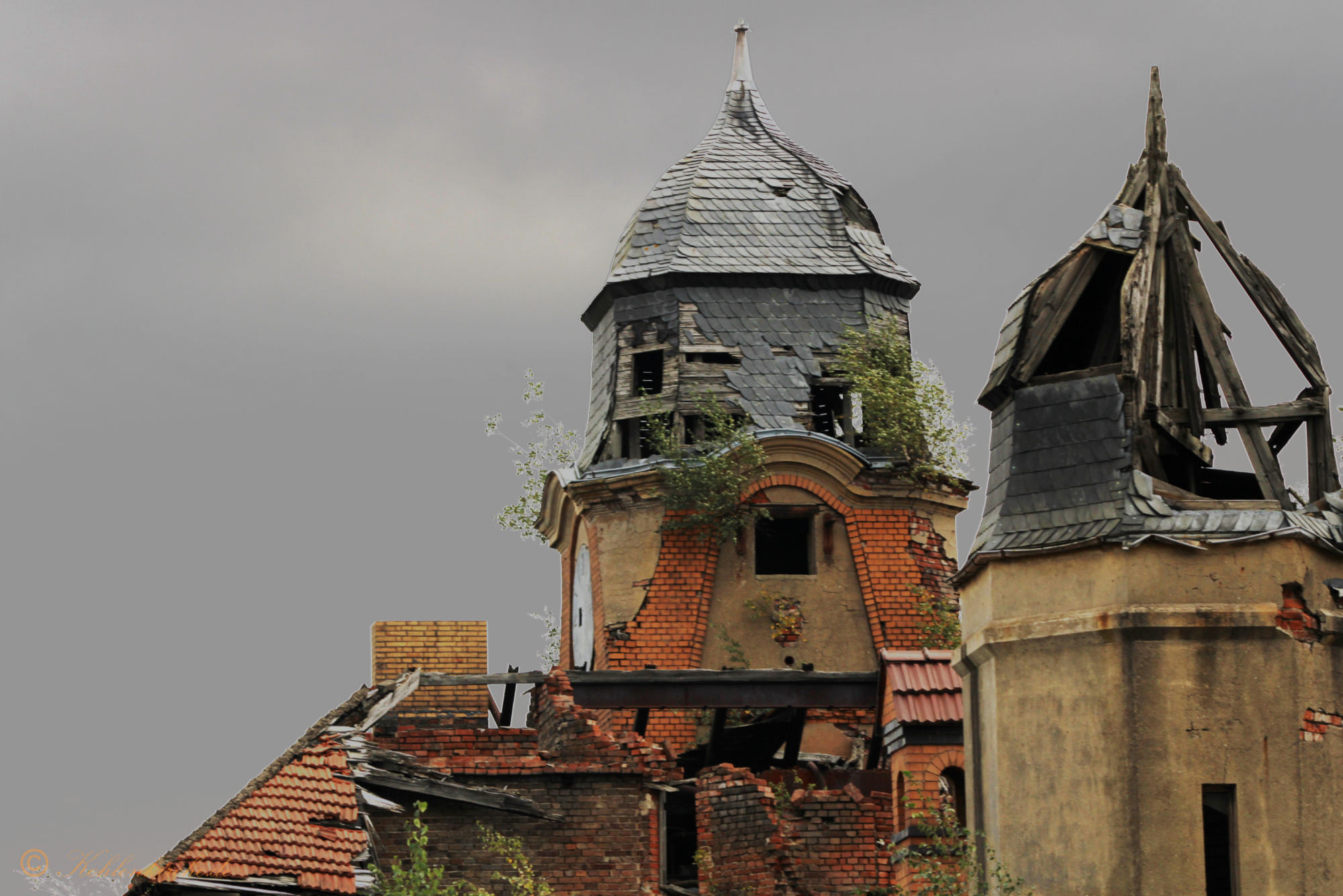 Kohlenkirche, Verwaltungsgebude, Georgschacht Stadthagen, Landkreis Schaumburg, Niedersachsen