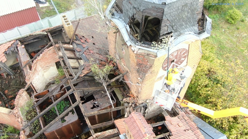 Die ersten Maßnahmen wurden getroffen. Die Bäume wurden von der Kohlenkirche entfernt. - Stand Oktober 2019 Kohlenkirche: Bäume fällen