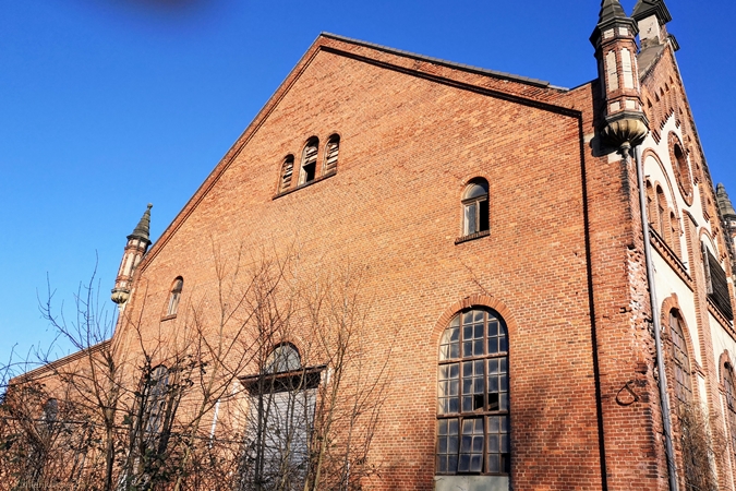 Die Elektrozentrale von der Südseite. - Stand Februar 2022 Kohlenkirche: Elektrozentrale