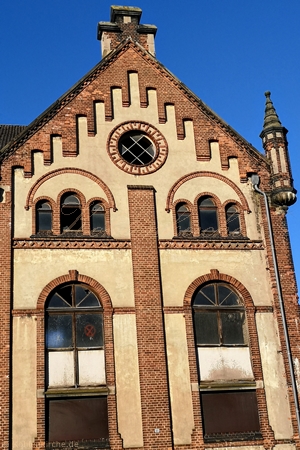Die Ostseite der Elektrozentrale. - Stand Februar 2022 Kohlenkirche: Elektrozentrale
