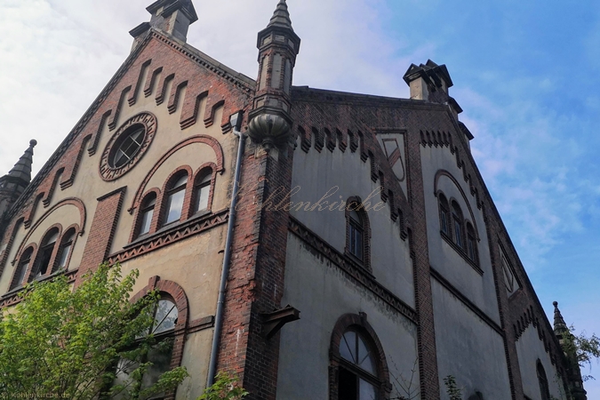 Die Nordostseite der Elektrozentrale. - Stand Mai 2020 Kohlenkirche: Elektrozentrale