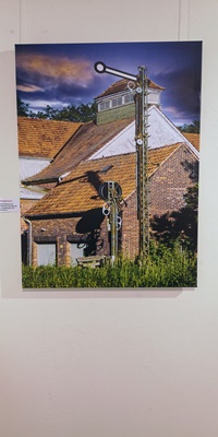 Das Umspannwerk am Georgschacht. Kohlenkirche: Fotoausstellung über die Kohlenkirche