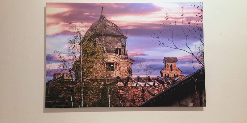 Aufnahme vom Turm der Kohlenkirche. Kohlenkirche: Fotoausstellung über die Kohlenkirche