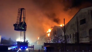 Großbrand am Georgschacht in Stadthagen