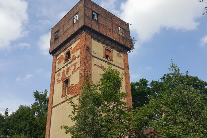 Der Wasserturm am Georgschacht. - Stand Juli 2017 Kohlenkirche: Wasserturm